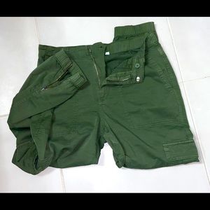 Gap cargo zipper leg pants